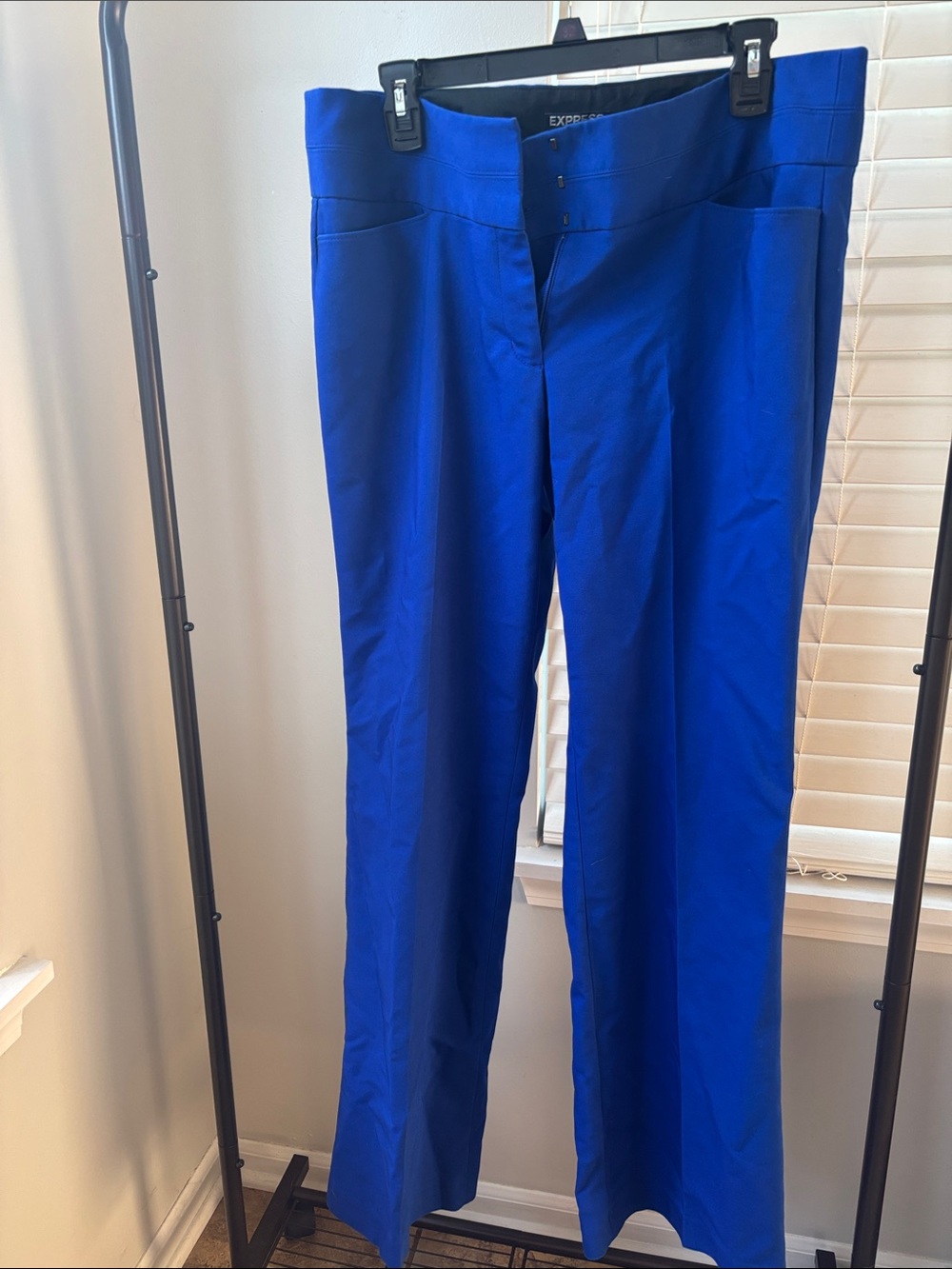 Express Cobalt Blue Straight Leg Dress Pants